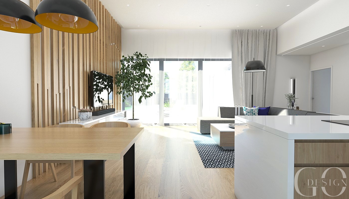 Interiérový dizajn obývačka GO DESIGN